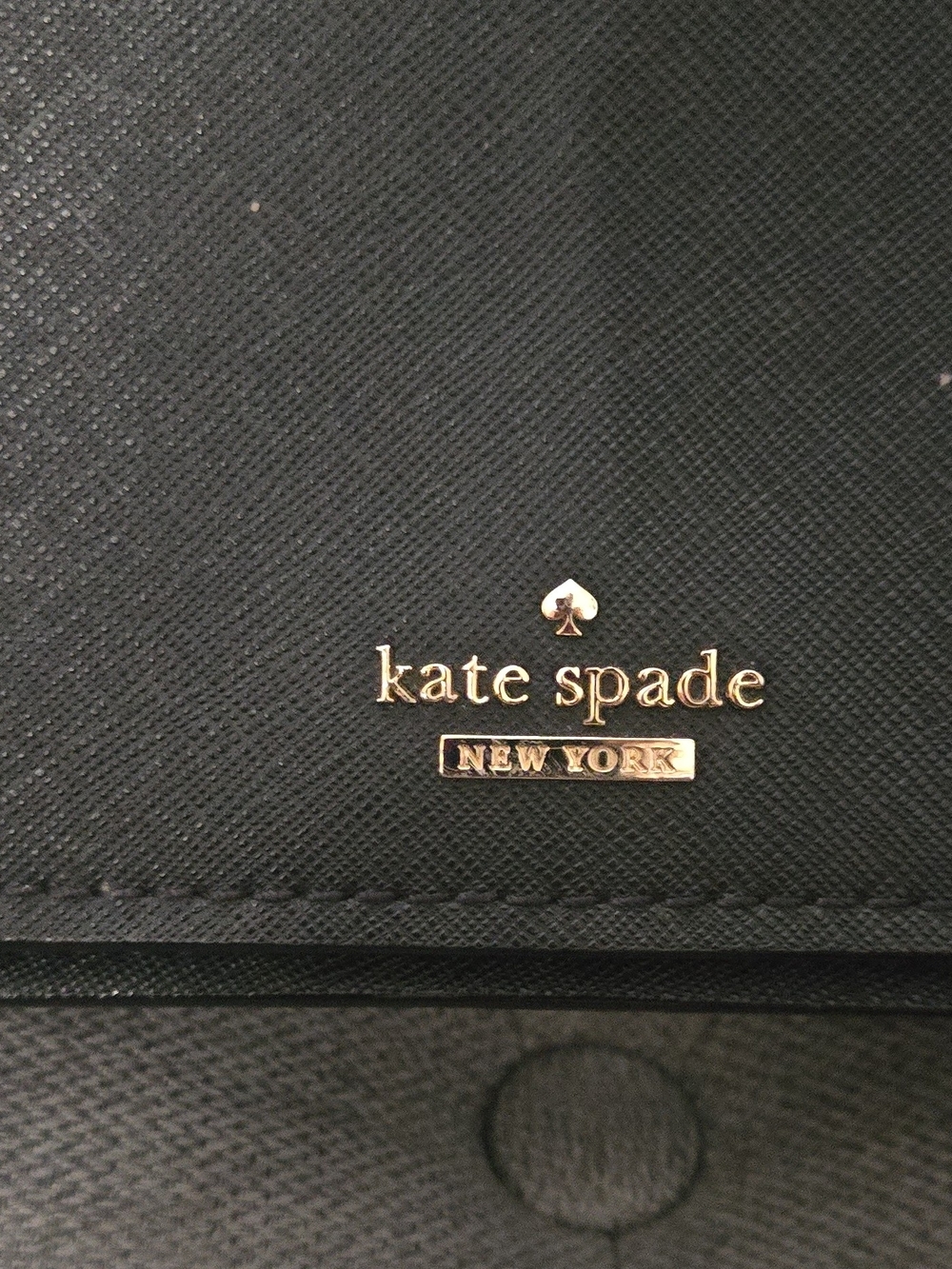 kate spade New York Black Saffiano Leather Crossbody